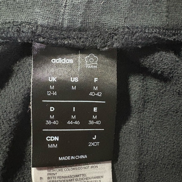 Adidas Black and Cream Butterfly Women's Athletic Shorts - Picture 6 of 11